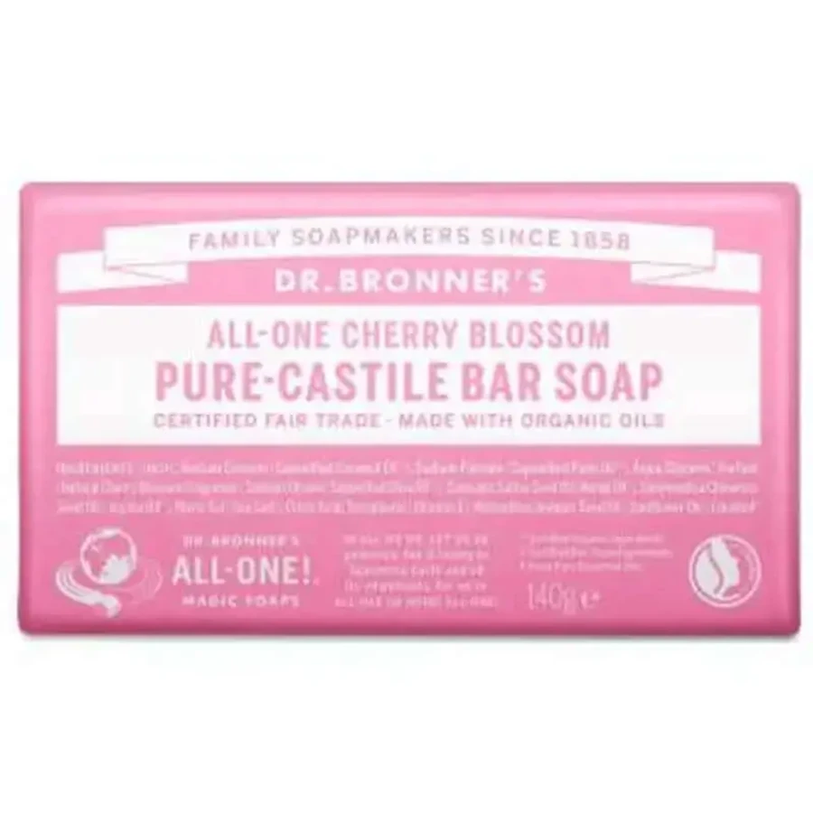 Мило-брусниця Dr. Bronner's Cherry Blossom Bar Soap 140Gr: ціни та характеристики