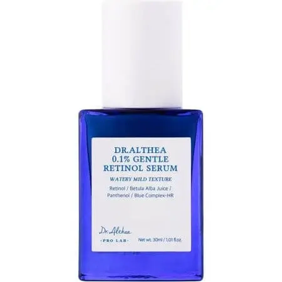 Сироватка для обличчя з ретинолом 0,1% та бакучіолом Gentle Retinol Serum, 30 мл, Dr. Althea: ціни та характеристики
