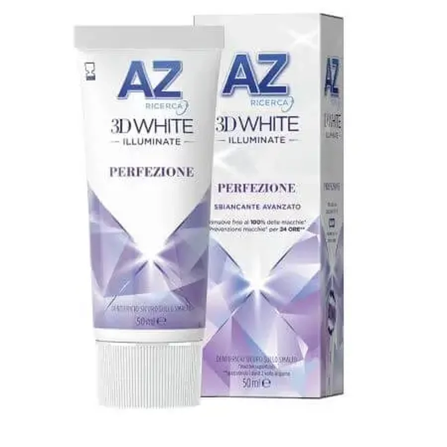 Отбеливающая зубная паста 3D White Illuminate Perfezione, 50 мл, AZ Ricerca: цены и характеристики