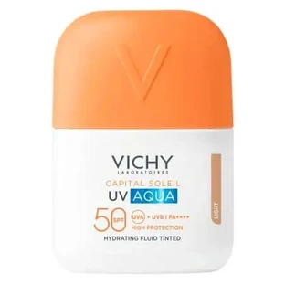 Зволожуючий тонуючий флюїд із сонцезахистом SPF 50 Shade Light Capital Soleil UV Aqua, 50 мл, Vichy