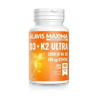 D3+K2 Ultra, 60 мягких таблеток, Alavis Maxima
