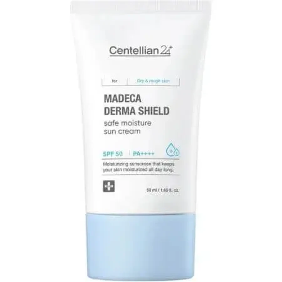 Солнцезащитный увлажняющий крем SPF50 PA++++, Madeca Derma Shield, 50 мл, Centellian 24: цены и характеристики