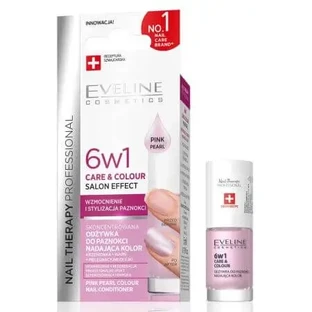 Уход за ногтями и цвет ногтей 6 в 1 Розовый жемчуг, 5 мл, Eveline Cosmetics
