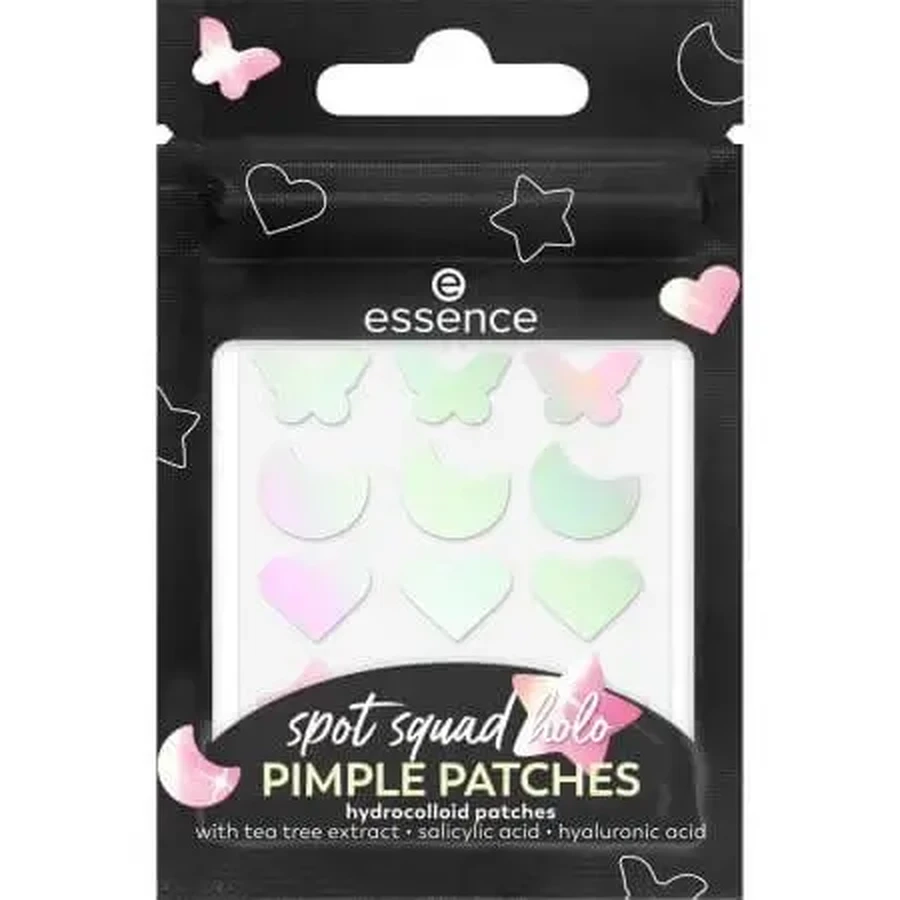 Пластыри от прыщей, 10 Starlight Vibes, Spot Squad, 24 штуки, Essence: цены и характеристики