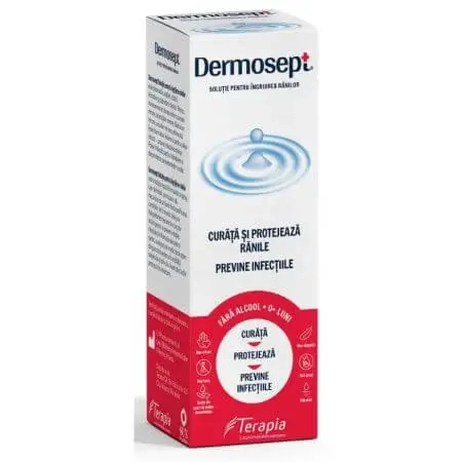 Раствор для ухода за ранами Dermosept, 60 мл, Terapia SA: цены и характеристики