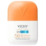 Невидимий зволожуючий флюїд із захистом від сонця SPF 50 Capital Soleil Soleil UV Aqua, 50 мл, Vichy