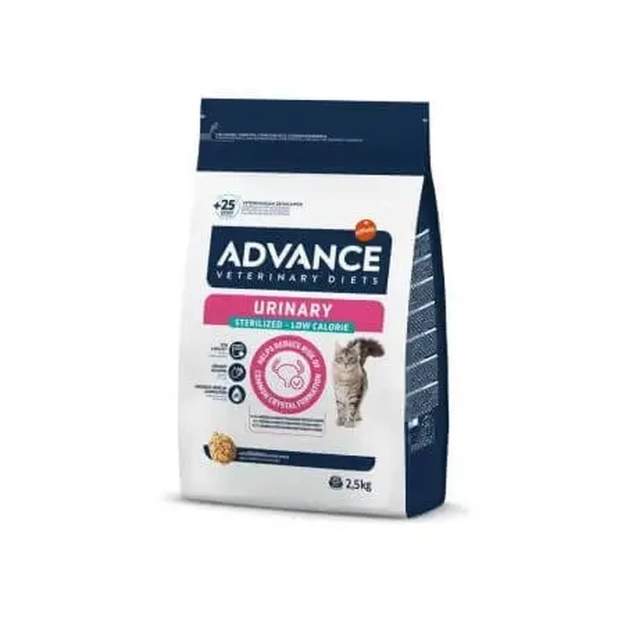 Сухой корм для стерилизованных кошек Urinary Low, 2,5 кг, Advance Veterinary Diets: цены и характеристики