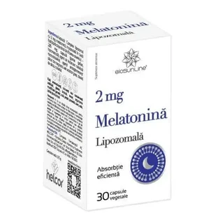 Ліпосомальний мелатонін, 2 мг, 30 вегетаріанських капсул, BioSunLine