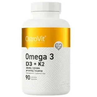 Омега 3 + D3 + K2, 90 капсул, OstroVit