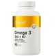 Омега 3 + D3 + K2, 90 капсул, OstroVit
