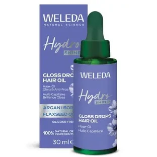 Масло для волос Gloss Drops Hydro Shine, 30 мл, Weleda