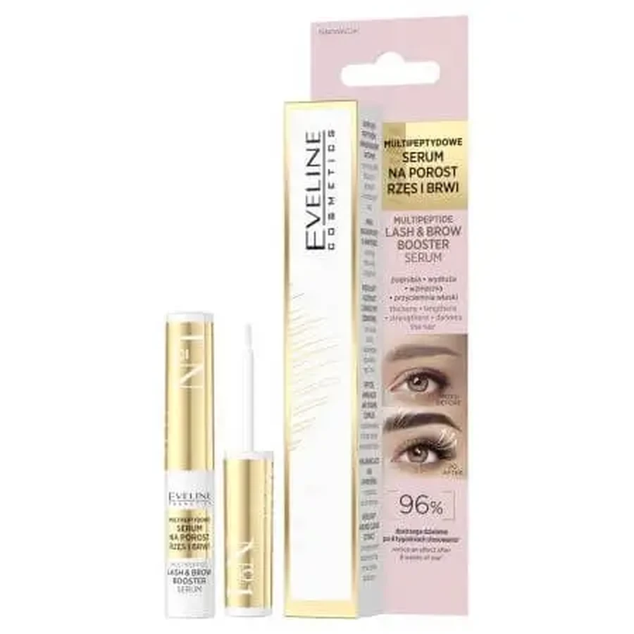 Сыворотка для ресниц и бровей с мультипептидами, 4 мл, Eveline Cosmetics: цены и характеристики
