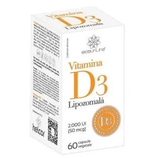 Ліпосомальний вітамін D3, 2000 МО, 60 вегетаріанських капсул, BioSunLine