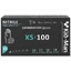 Одноразовые черные нитриловые перчатки, размер XS, 100 штук, Kid-Man