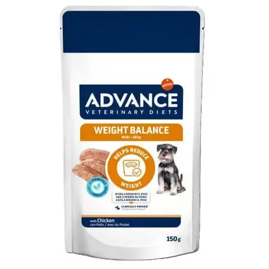 Влажный корм для собак Weight Balance с курицей, 150 г, Advance Veterinary Diets: цены и характеристики