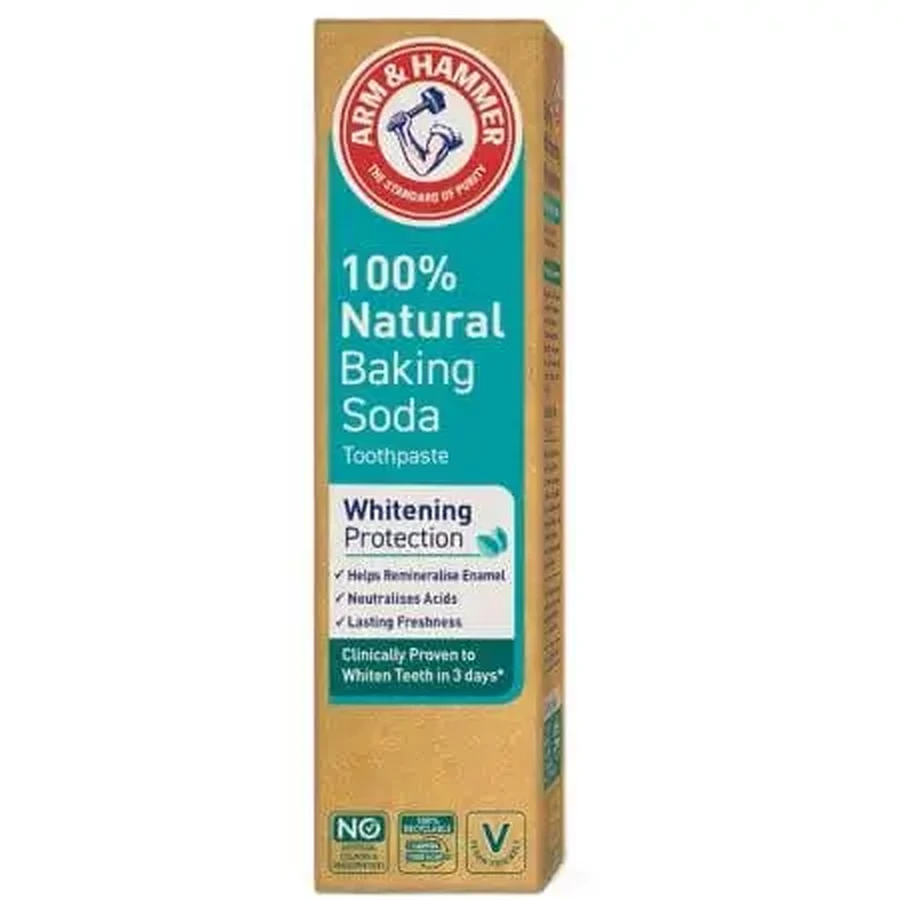 Зубная паста "Защита отбеливания" с пищевой содой, 75 мл, Arm & Hammer: цены и характеристики