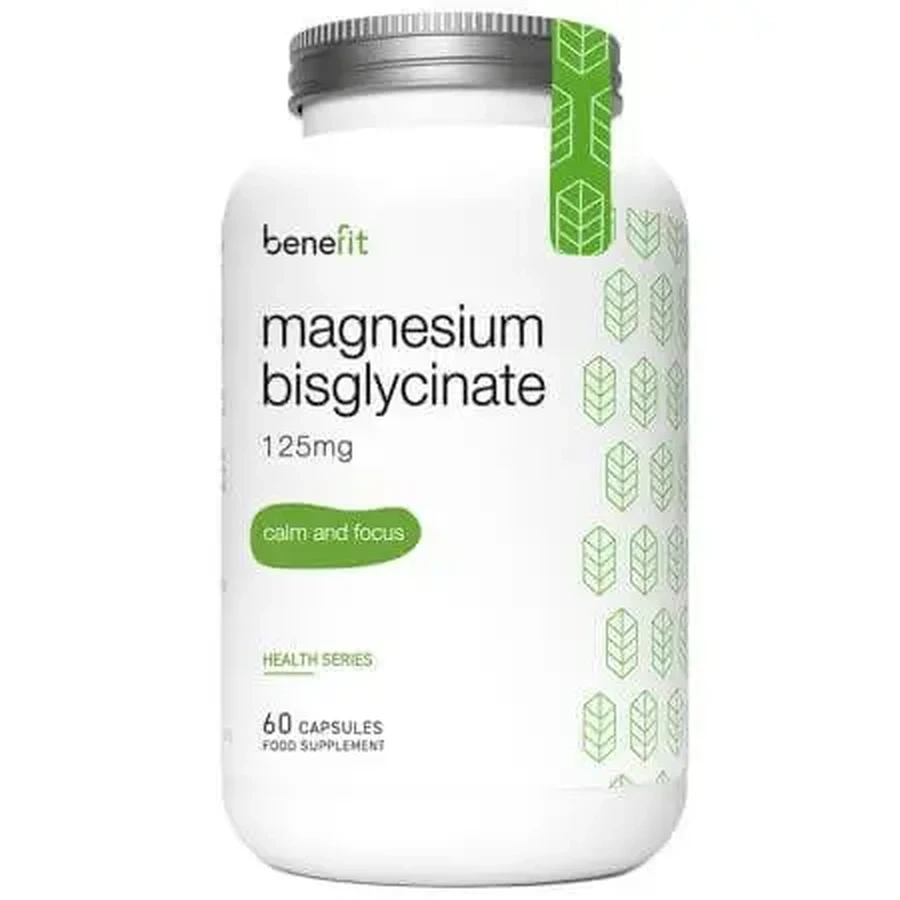 Бисглицинат магния Серия Здоровье, 60 капсул, Benefit Nutrition: цены и характеристики