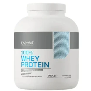 Сироватковий протеїн з полуничним смаком Whey Protein Chocolate Strawberry Cream, 2000 г, OstroVit