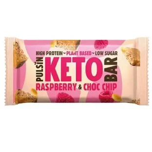 Протеїновий батончик з малиною та шоколадними крихтами Keto Bar, 50 г, Pulsin
