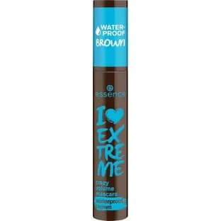 Водостойкая тушь для ресниц 01 Cozy Brown, I Love Extreme Crazy Crazy Volume, 12 мл, Essence