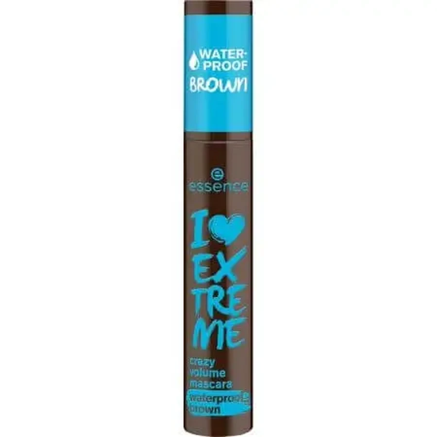 Водостойкая тушь для ресниц 01 Cozy Brown, I Love Extreme Crazy Crazy Volume, 12 мл, Essence: цены и характеристики