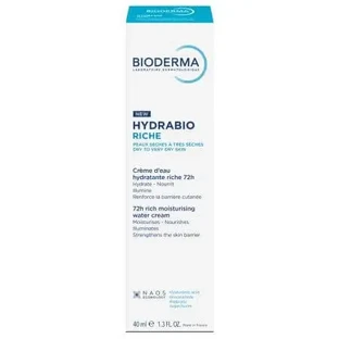 Интенсивный увлажняющий крем на водной основе Hydrabio Riche, 40 мл, Bioderma