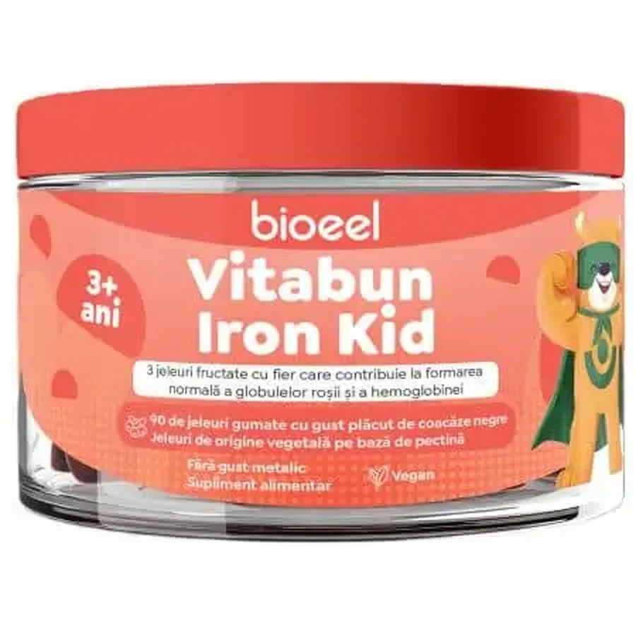 Фруктові желе з залізом Vitabun Iron Kid, 90 шт, Bioeel: ціни та характеристики