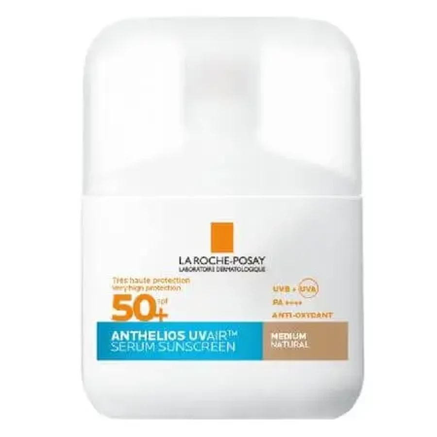 Сонцезахисна сироватка для обличчя SPF 50+ Medium Natural Anthelios UVAir, 50 мл, La Roche-Posay: ціни та характеристики