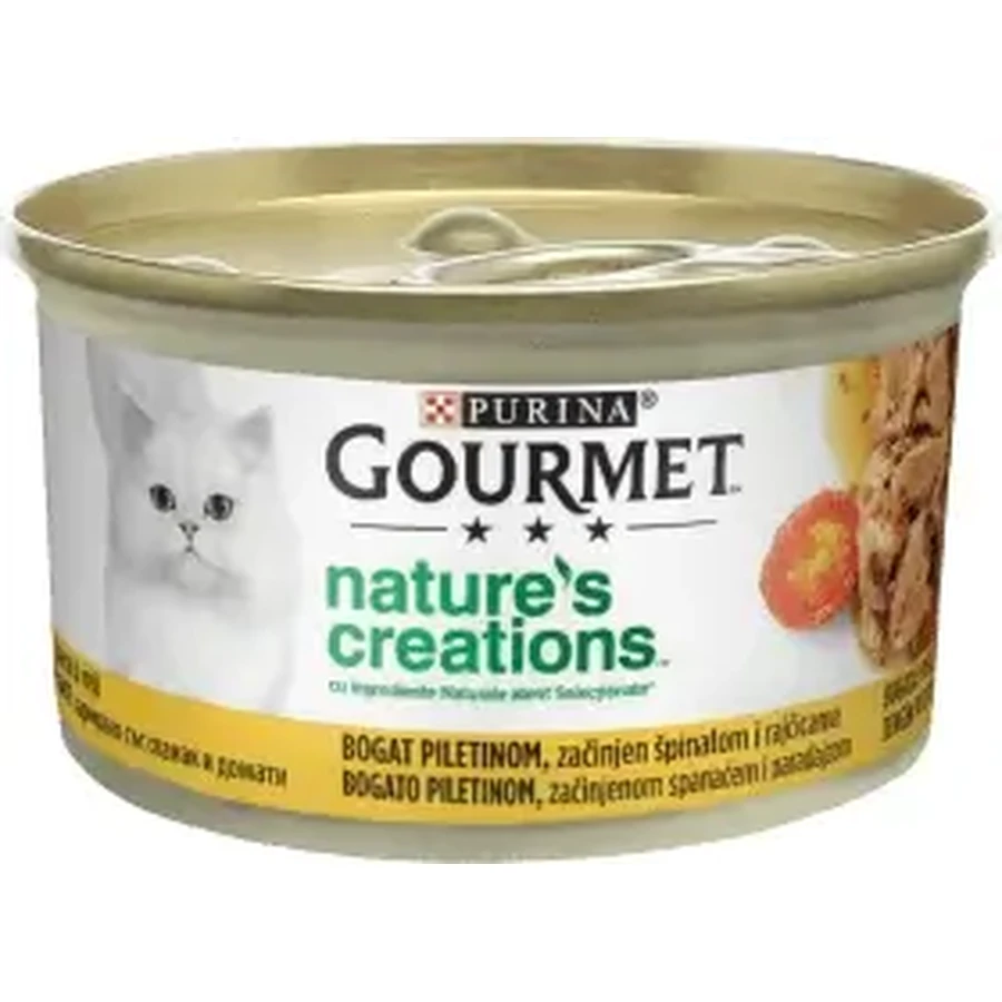 Purina Gourmet Влажный корм для кошек с томатом и шпинатом, 85 г: цены и характеристики