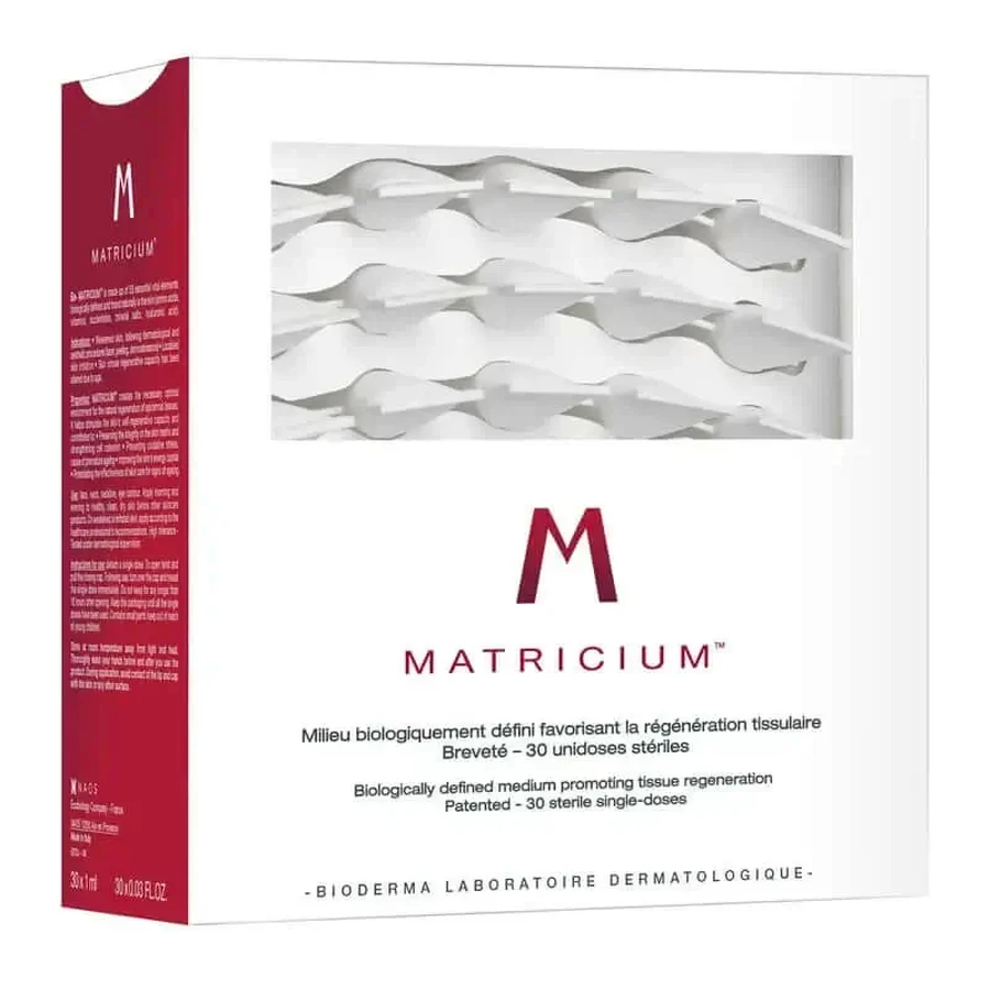 Стерильний регенеруючий матрикс Bioderma Matricium, 30 ампул: ціни та характеристики