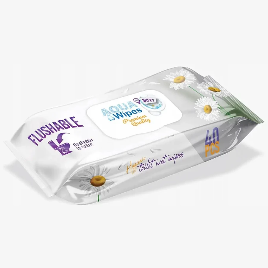 Aqua Wipes, вологий туалетний папір преміум-класу, 40 шт.: ціни та характеристики