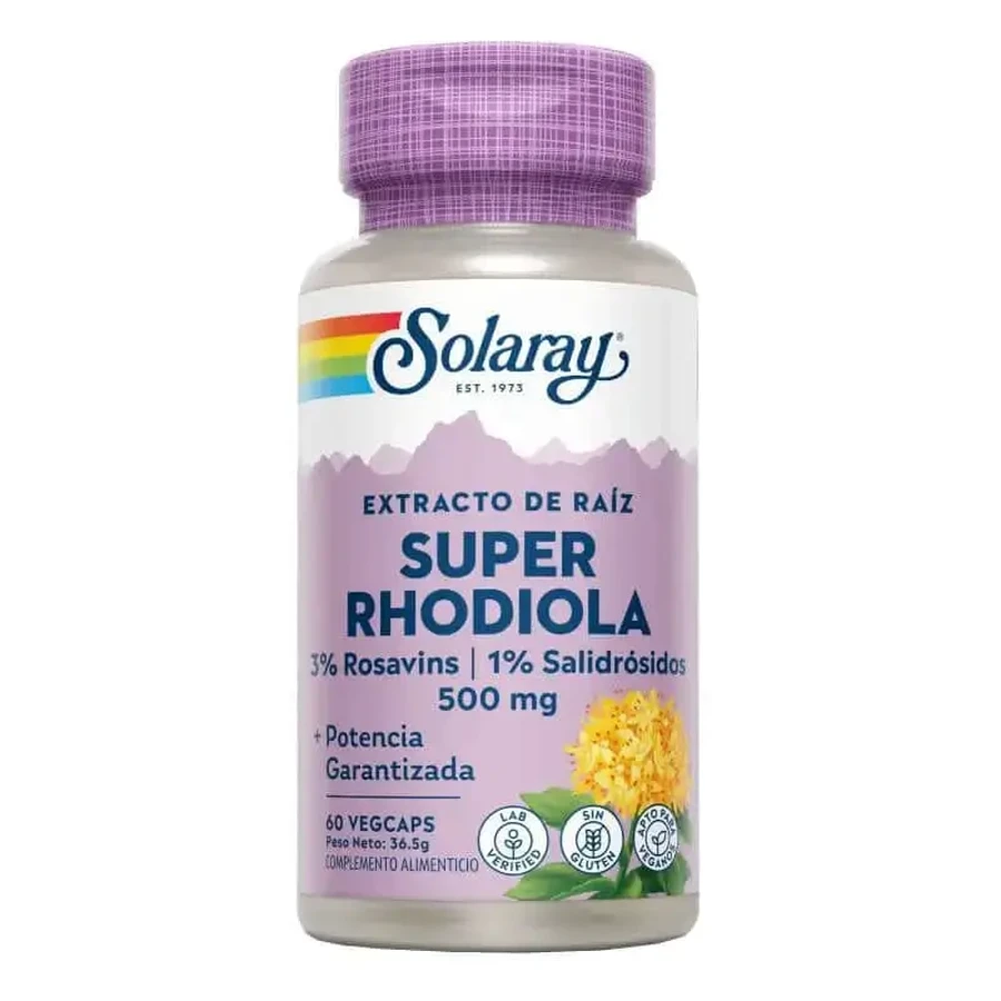 Solaray Super Rhodiola 500 мг, 60 капсул: цены и характеристики