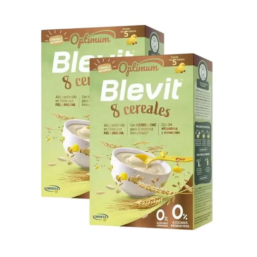 Blevit Детское питание Оптима 8 злаков, 2X250 гр.: цены и характеристики