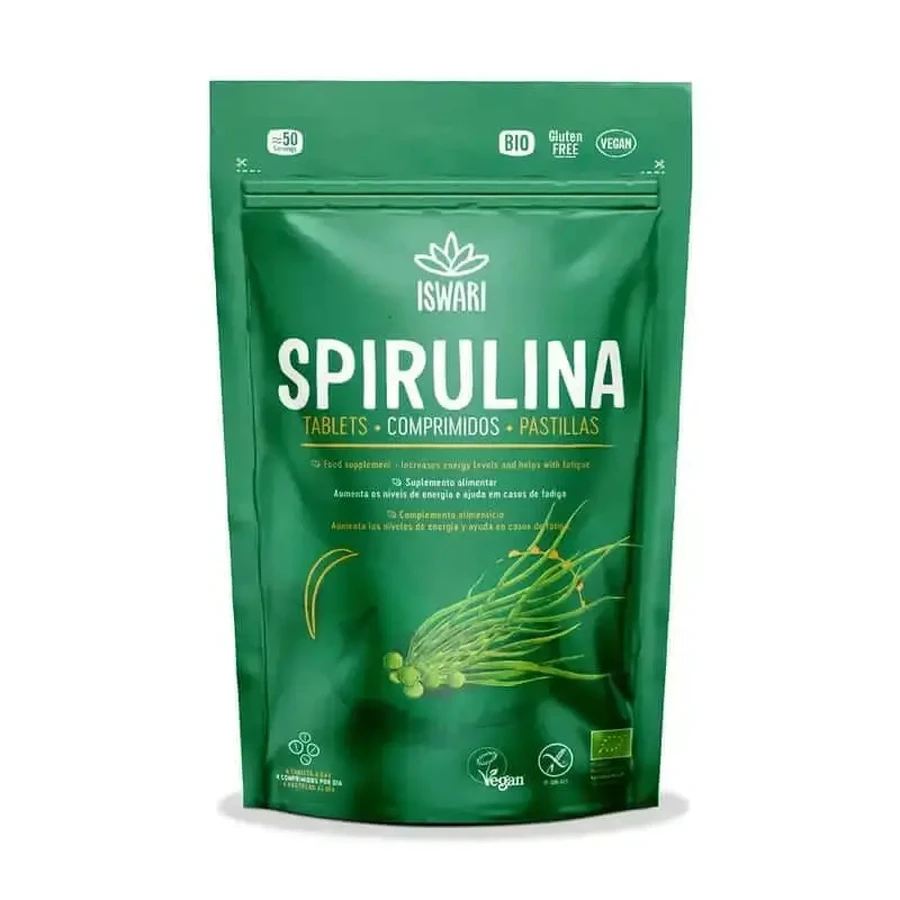 Спіруліна Iswari Spirulina Bio Es, 200 таблеток по 100 г: ціни та характеристики