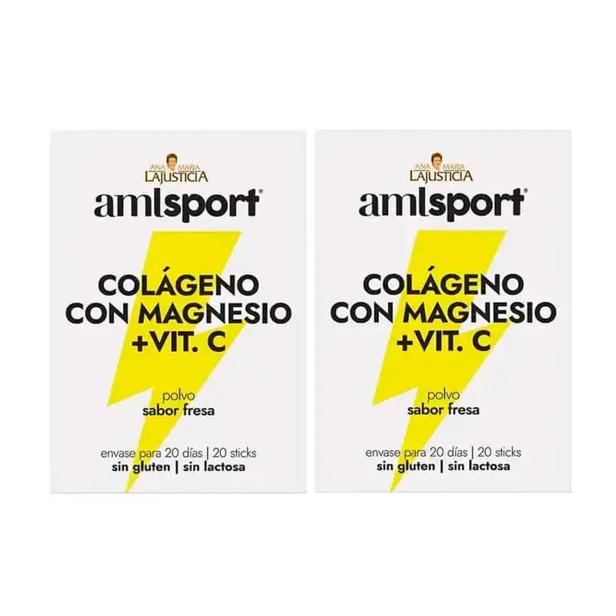 Amlsport Коллаген с магнием + витамин С со вкусом клубники, 2X20 палочек: цены и характеристики