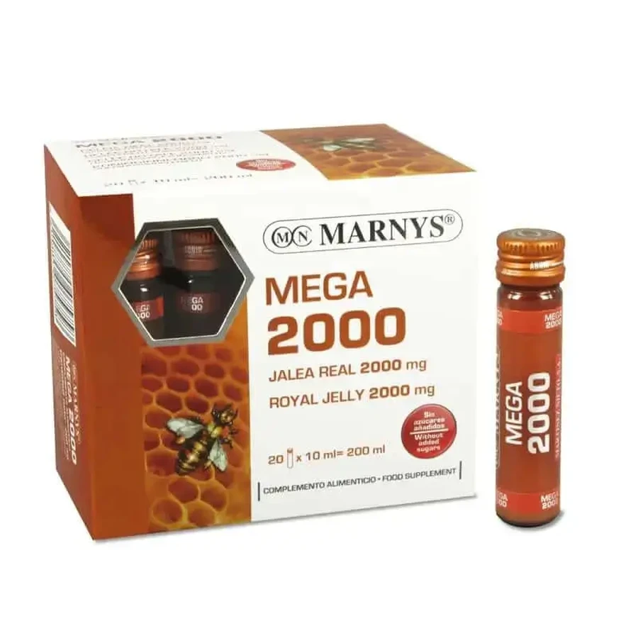 Marnys Royal Jelly Mega 2000, 20 флаконів по 10 мл: ціни та характеристики