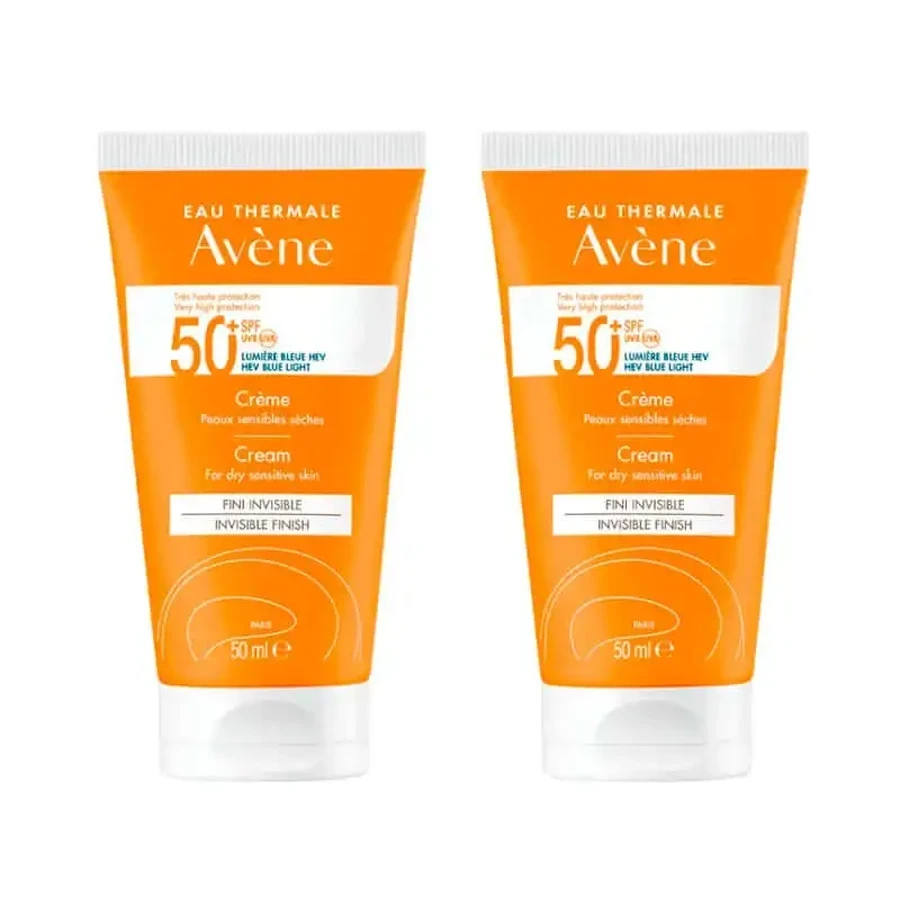 Avene Duplo Солнцезащитный крем Spf 50+, 2X50 мл: цены и характеристики