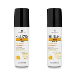 Гель-краска Heliocare Duplo 360º Colour Gel Beige без олії Spf 50+, 2X50 мл