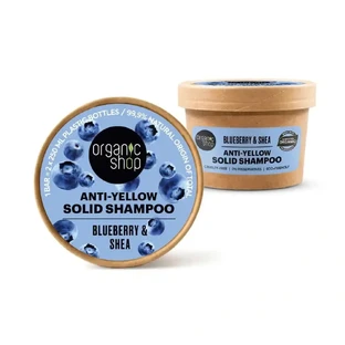 Organic Shop Антивозрастной твердый шампунь с клюквой и маслом ши, 60 Г