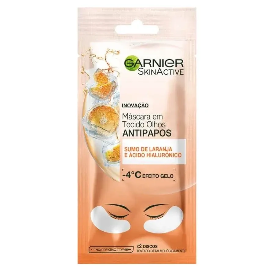 Активна маска для контуру очей Garnier Skin проти втоми та темних кіл з гіалуроновою кислотою та екстрактом апельсина: ціни та характеристики