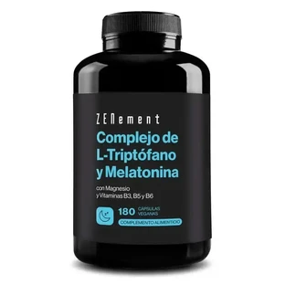 Комплекс L-триптофану та мелатоніну Zenement, 180 веганських капсул