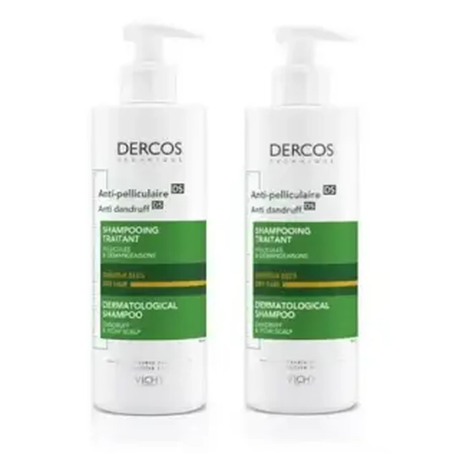 Vichy DUPLO Dercos Шампунь против сухой перхоти 2X390 мл: цены и характеристики