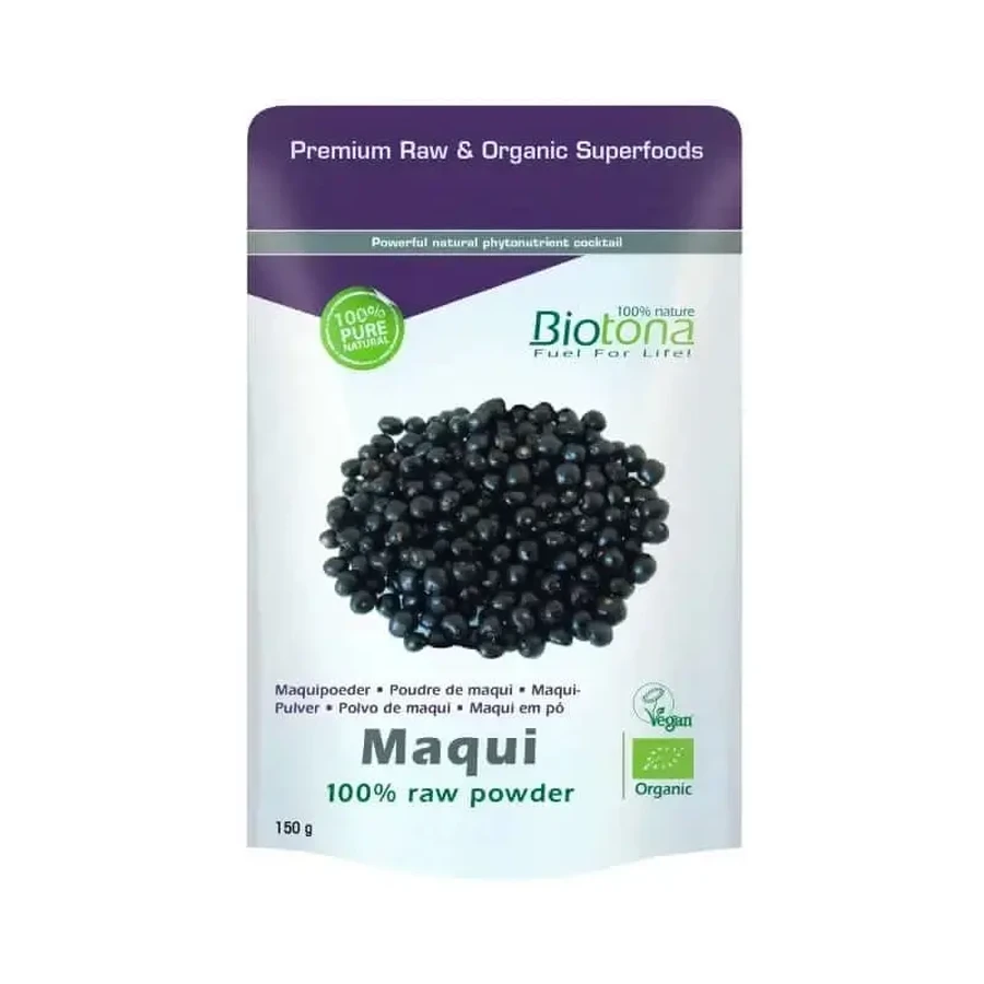 Biotona Maqui Powder - Сырой порошок маки, 150 г: цены и характеристики