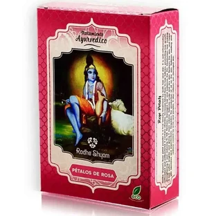 Догляд для волосся з пелюстками троянди Radhe Shyam, 100 гр
