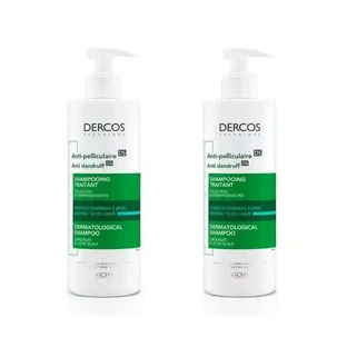 Vichy Dercos Technique Шампунь против жирной перхоти, 2X390 мл