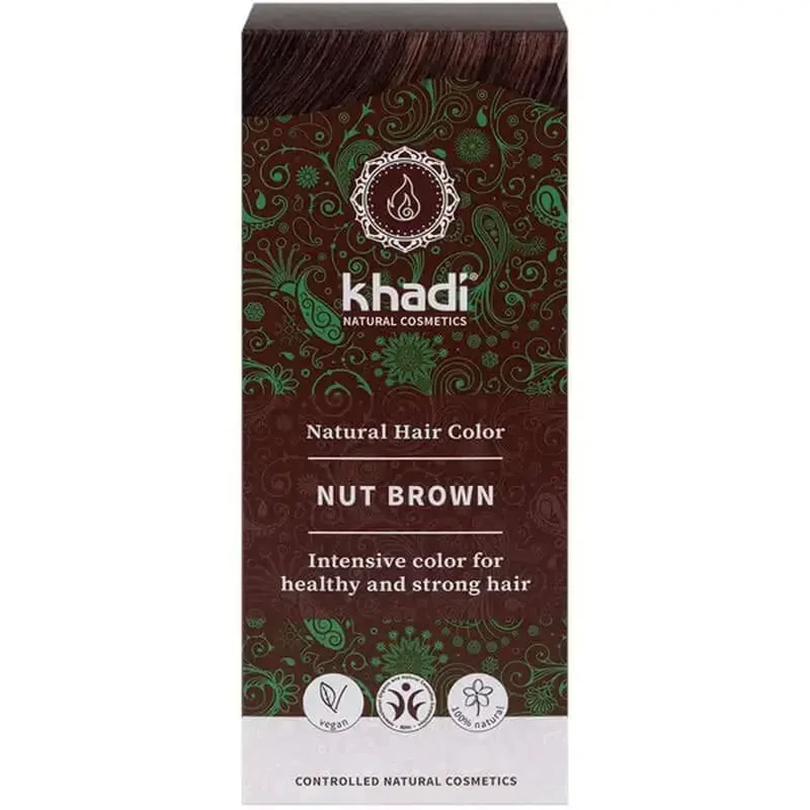 Барвник Khadi Herbal Hazelnut Brown, 100 гр: ціни та характеристики