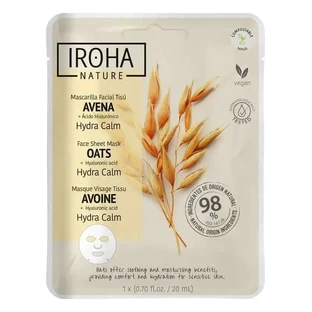 Iroha Nature Natural Extracts Успокаивающая увлажняющая маска с овсяными хлопьями, 20 мл