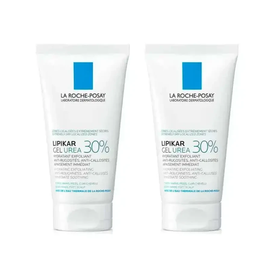 La Roche Posay Lipikar Urea Gel 30% - Увлажняющий гель с мочевиной, упаковка 2 x 50 мл: цены и характеристики