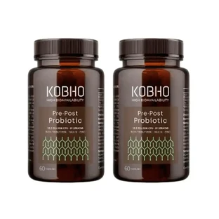 Kobho Labs Duplo Пробіотична пре-пост добавка, 2 x 3 x 60 капсул