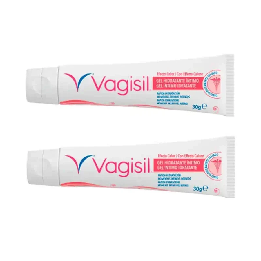 Упаковка 2 Vagisil Інтимний зволожуючий гель з розігріваючим ефектом, 30г: ціни та характеристики